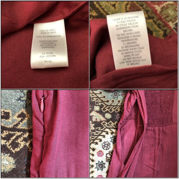 Beautiful Smocked-Back V-Neck Fit & Flare Dress - Size XS - Picture 14 of 16